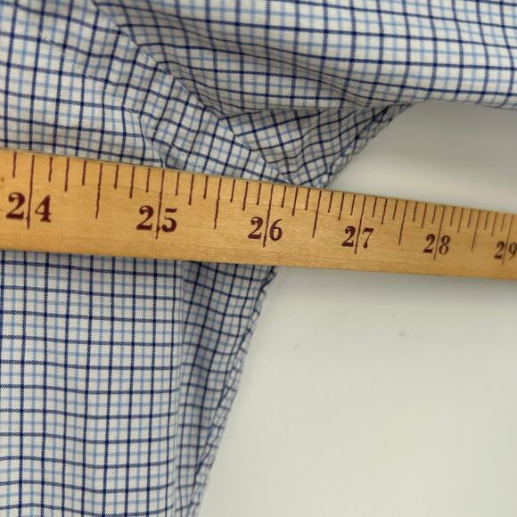 Ralph Lauren Classic Fit Blue Plaid Long Sleeve Button Down Cotton Men’s XL - Picture 9 of 9